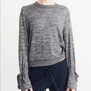 Abercrombie & Fitch tie sleeve sweater